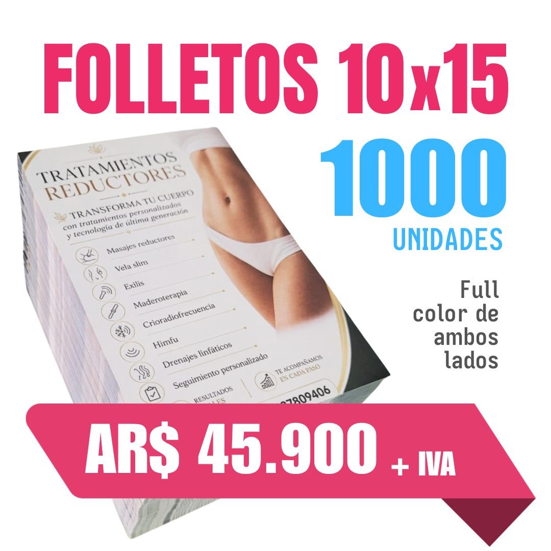 Promoción Folletos Publicitarios 10x15